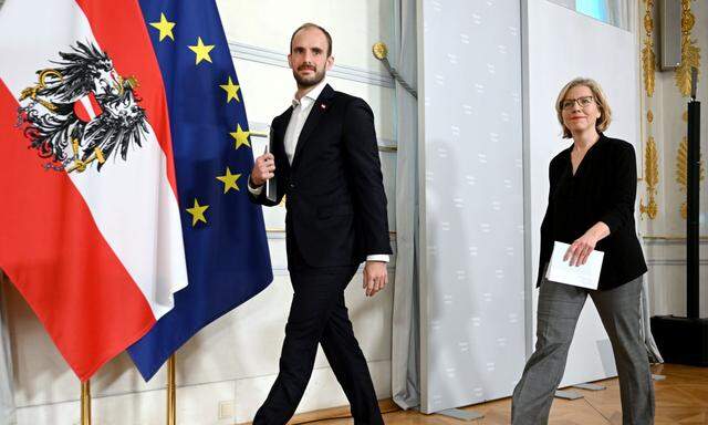 Staatssekretär Florian Tursky (ÖVP) und Klimaschutzministerin Leonore Gewessler (Grüne) 