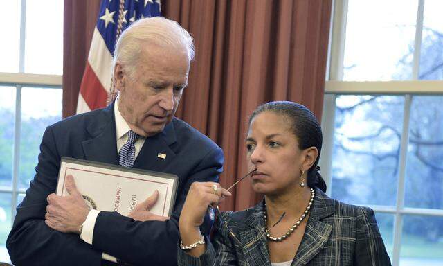 Joe Biden mit Susan Rice, seiner Favoritin als Außenministerin. 