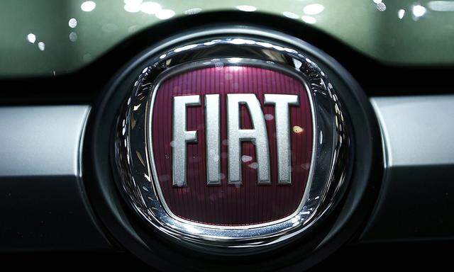 Logo of Fiat is pictured on the Fiat Panda at the 86th International Motor Show in Geneva