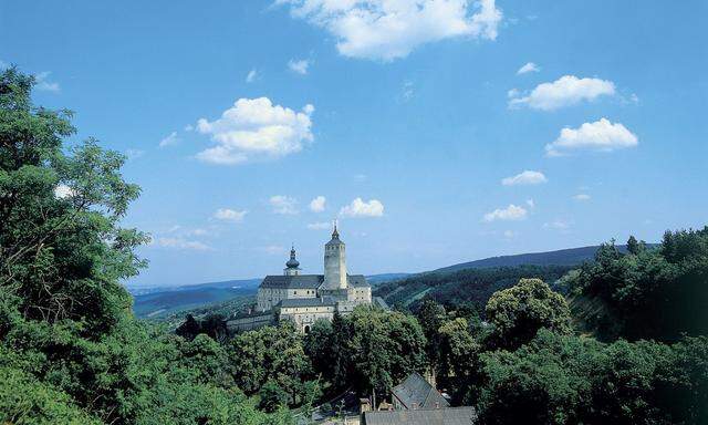 Forchtenstein, eine der nicht allzu zahlreichen Burgen im Burgenland.