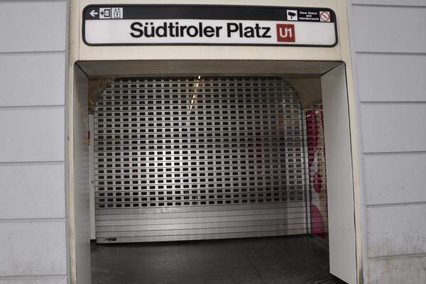 Nach zehn Minuten Fußweg ist man auch schon am Südtirolerplatz - sonst ein hektischer Umsteigeknoten zwischen S- und U-Bahn.
