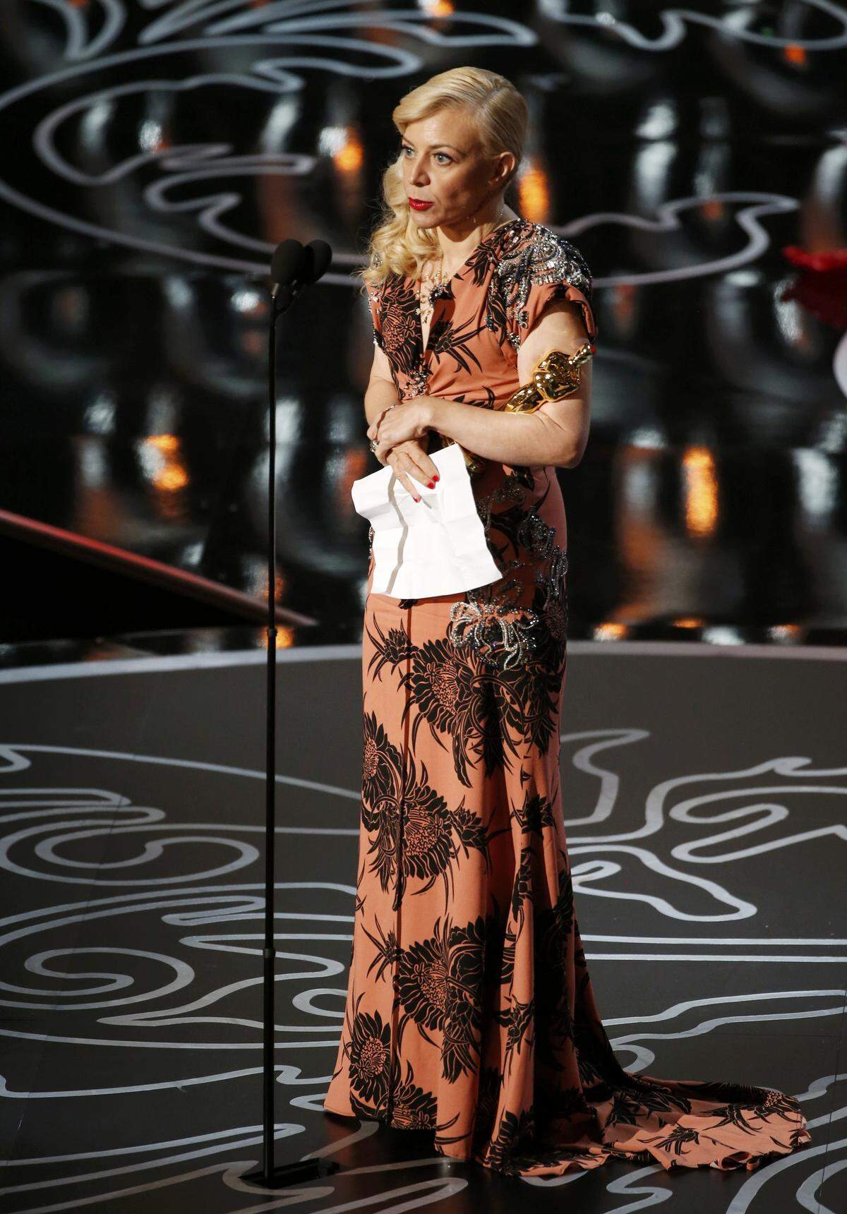 Zwei Oscars gingen an "The Great Gatsby": Im Bild Catherine Martin, Ehefrau von Regisseur Baz Luhrmann, für Production Design und Costume Design.