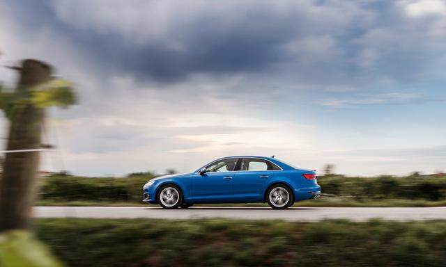 Geschmeidig unterm Fahrtwind hinwegtauchen: Der Audi A4 beherrscht das gut.