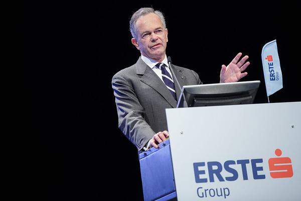 Die Erste Bank (im Bild Chef Andreas Treichl) ist als eine von zwei österreichischen Banken in den Top 10 vertreten. Der Markenwert stieg um mehr als sechs Prozent auf 1,65 Milliarden Euro.