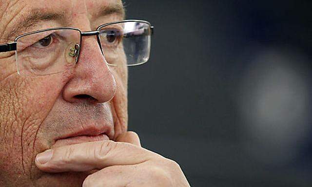 Eurogroup President Juncker attends a debate at the European Parliament in Strasbourg