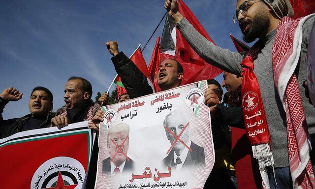 Palästinenser-Proteste gegen Trumps Nahost-Plan
