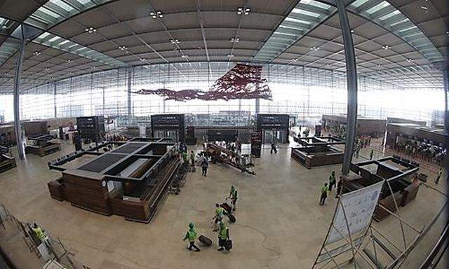 File photo of main terminal of future Berlin Brandenburg international airport Willy Brandt (BER) in Schoenefeld