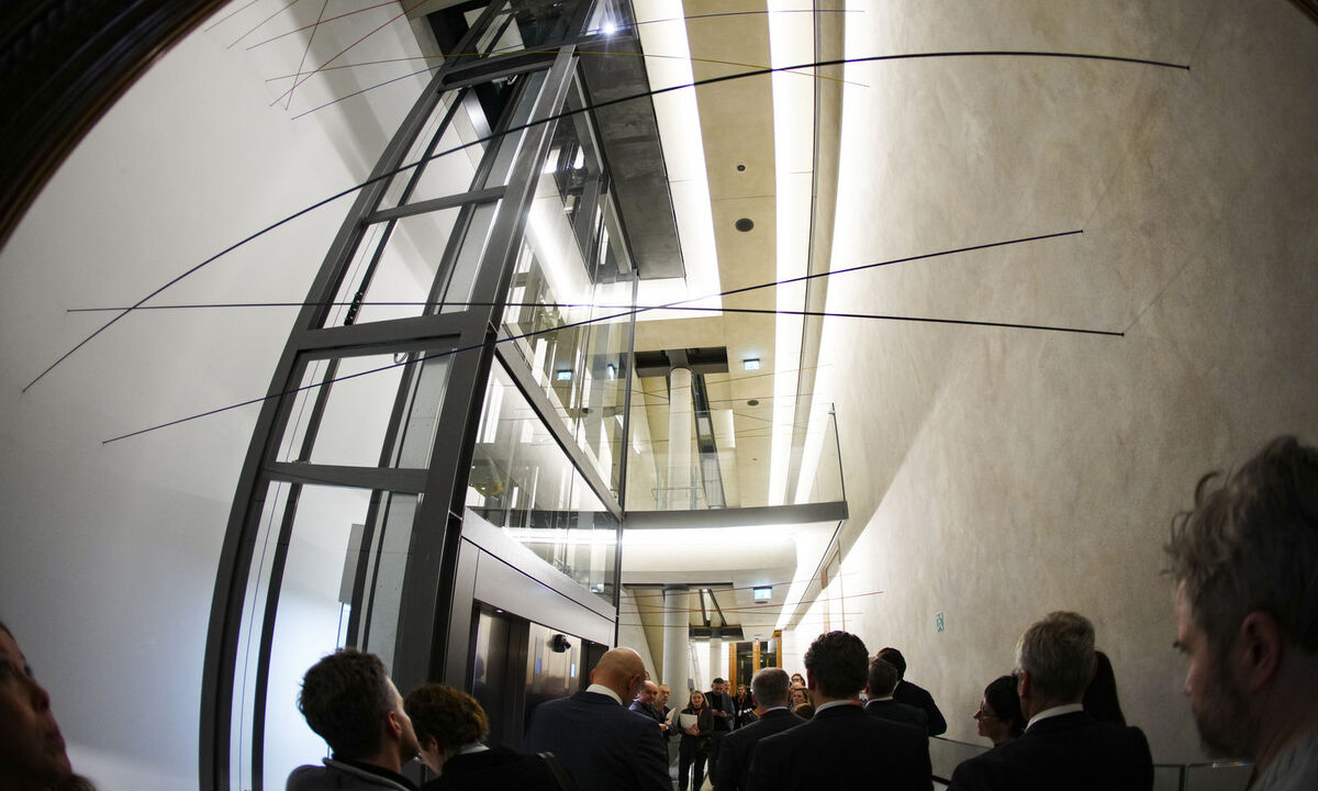 Die von Martina Steckholzer gestaltete Hauptstiege 3