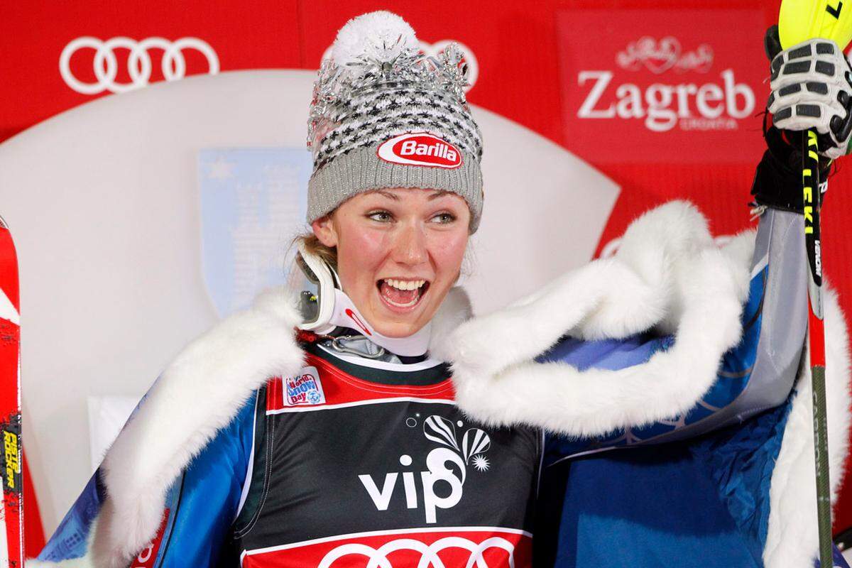 Gerade einmal 18 Jahre alt ist Mikaela Shiffrin. Neben dem Weltcupsieg im Slalom darf sie sich in dieser Saison auch noch über 231.872 Franken (188.391 Euro) freuen.