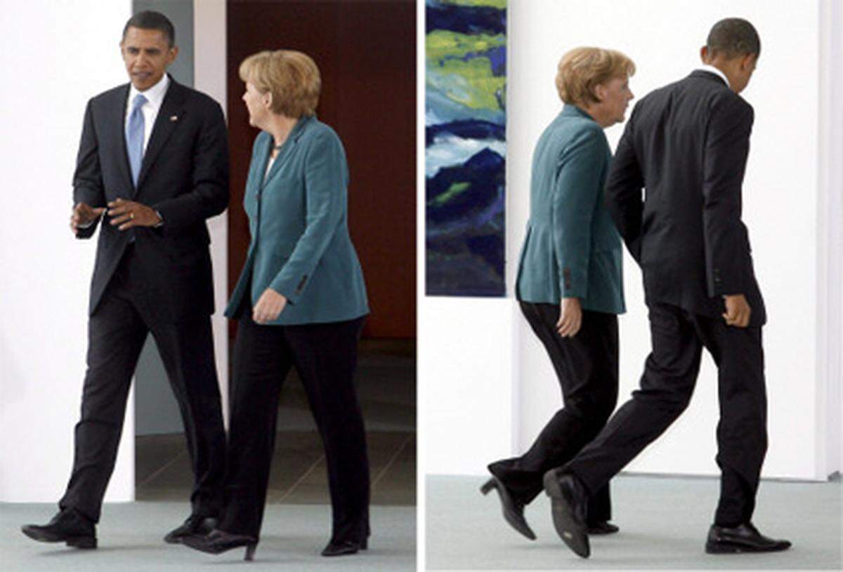 Inzwischen ist Merkel auch auf internationalem Parkett trittsicher. G-20-Gipfel und andere Spitzentreffen meistert sie selbstbewusst. Sie parliert frei mit Staatsleuten wie dem US-Präsidenten Barack Obama - und sie verschaffte sich bei der Bewältigung der internationalen Finanz- und Wirtschaftskrise Respekt. "Alle hören ihr zu", staunte einmal IWF-Direktor Dominique Strauss-Kahn über Merkels Fähigkeiten.