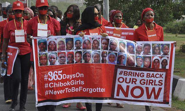 NIGERIA CHIBOK GIRLS PROTEST