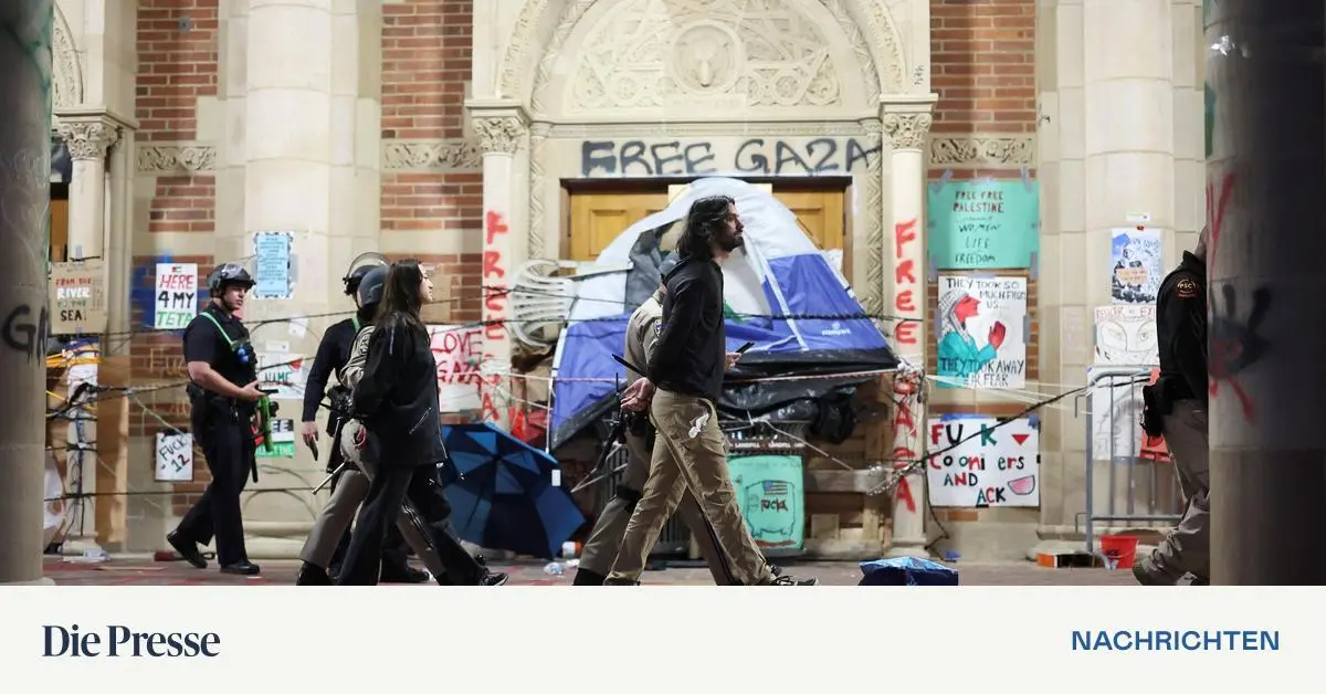Polizei in Los Angeles geht gegen pro-palästinensische Demonstranten an