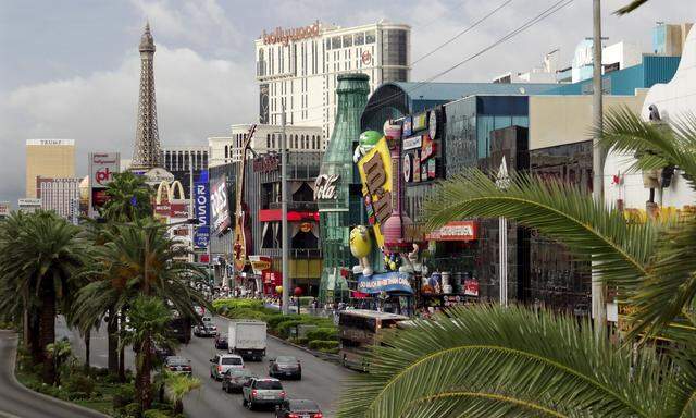 File photo of a view of the Strip boulevard in Las Vegas, Nevada