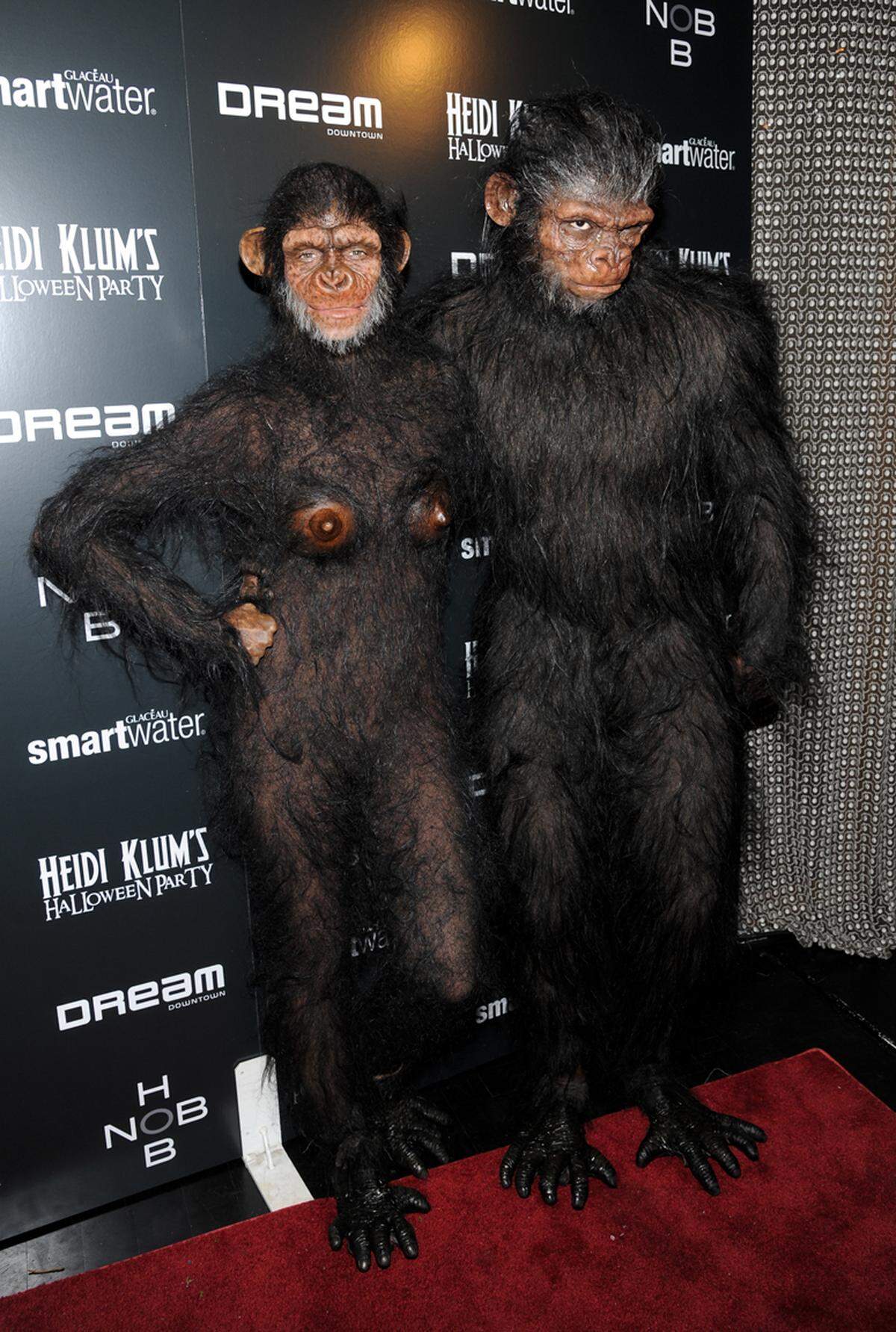 Im vergangenen Jahr schritt sie mit Noch-Ehemann Seal als Affenpärchen bei ihrer Halloween-Party in New York über den roten Teppich.