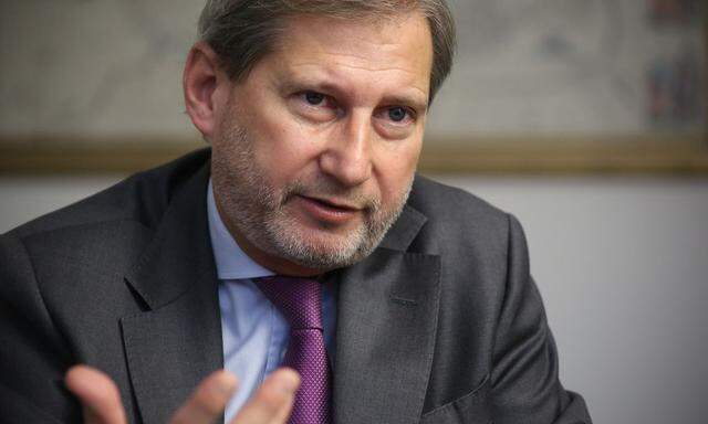  EU-Kommissar Johannes Hahn im Gespräch mit „Presse“-Redakteur Wolfgang Böhm.