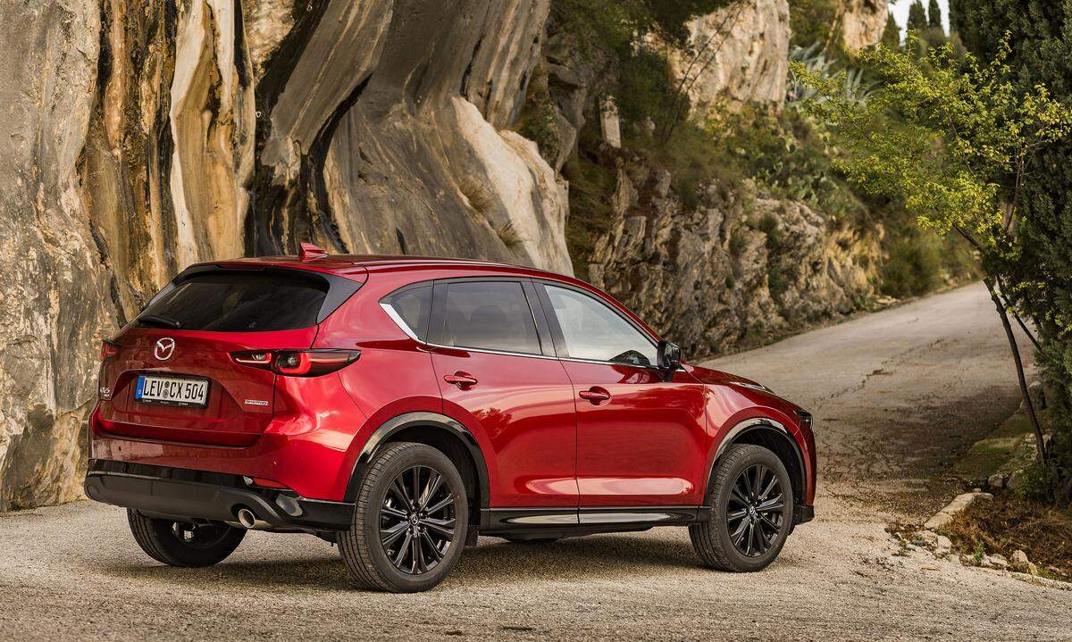 Der Mazda CX-5 ist für aktive Familien gebaut. Innovative Assistenzsysteme und neueste Sicherheitstechnologie sorgen für ein rundum komfortables Fahrerlebnis.