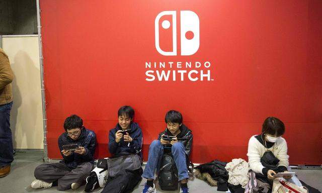 January 14 2017 Tokyo Ariake Japan Japanese gamers is seen during the new console s unveiling