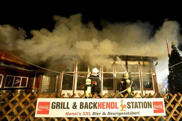 Bei einem Großbrand im Wiener Wurstelprater hat die Feuerwehr in den Morgenstunden des Donnerstags "Alarmstufe 3" gegeben.