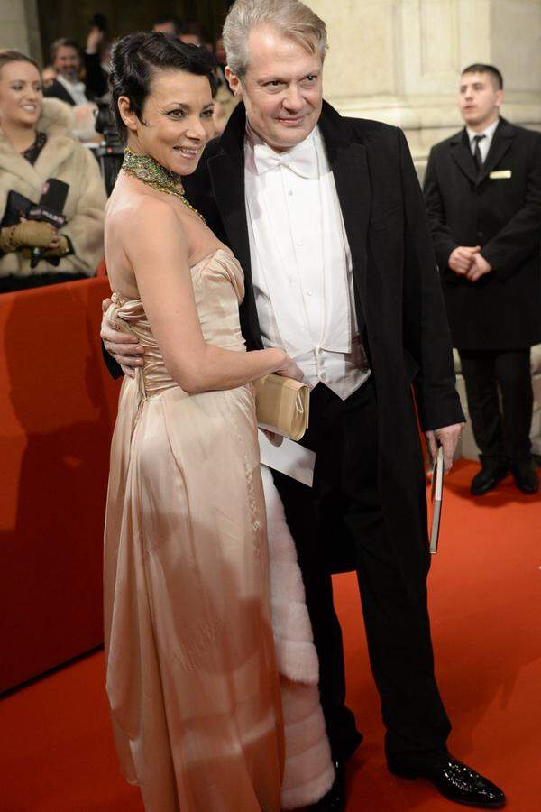 Das Schauspieler-Paar Manuela Cervik und Herbert Föttinger ist traditionell zu Gast beim oft zitierten und nie empirisch bestätigten "schönsten Ball der Welt".