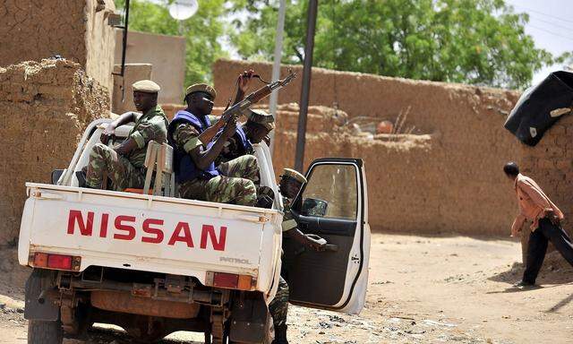 Archivbild von Sicherheitskräften im Norden Burkina Fasos.