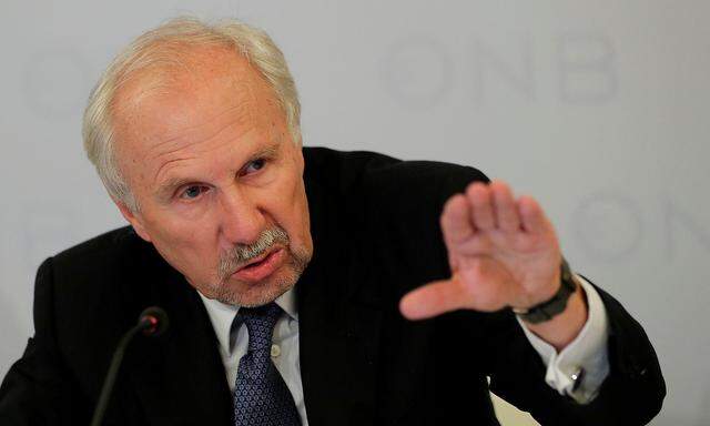 FILE PHOTO: FILE PHOTO: OeNB Governor Nowotny addresses a news conference in Vienna