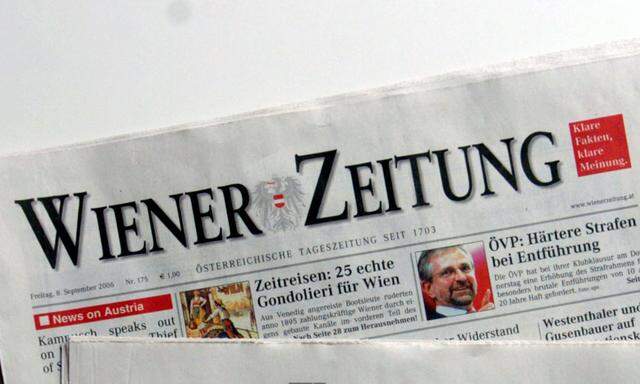 Bei der „Wiener Zeitung“ weiß man noch nichts von einer Klage (Archivbild).