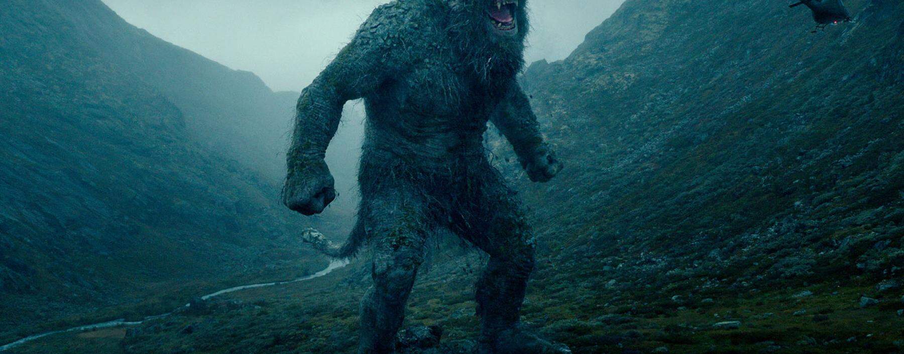 Erinnert nicht zufällig an Godzilla: Das Berg-Monster in „Troll“.