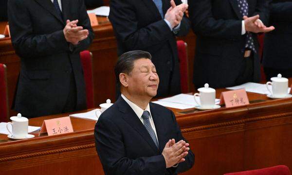 Chinas Staatschef wird immer mächtiger: Xi Jinping beim Volkskongress. 