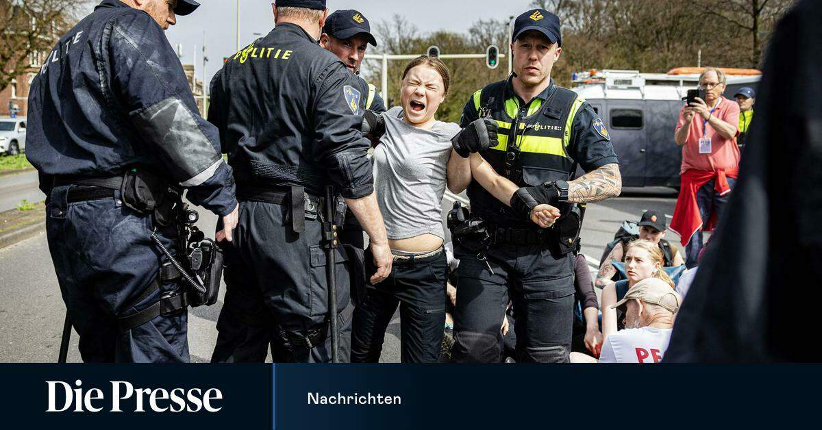 Greta Thunberg arrested twice during road blockades in The Hague