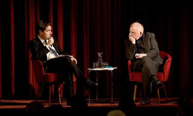 „Presse“-Chefredakteur Rainer Nowak (l.) im Gespräch mit Rüdiger Safranski.