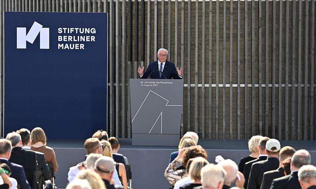 Frank-Walter Steinmeier erinnert an den Mauerbau.