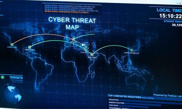 Gefahr durch Hackerangriffe auf Flugzeuge.