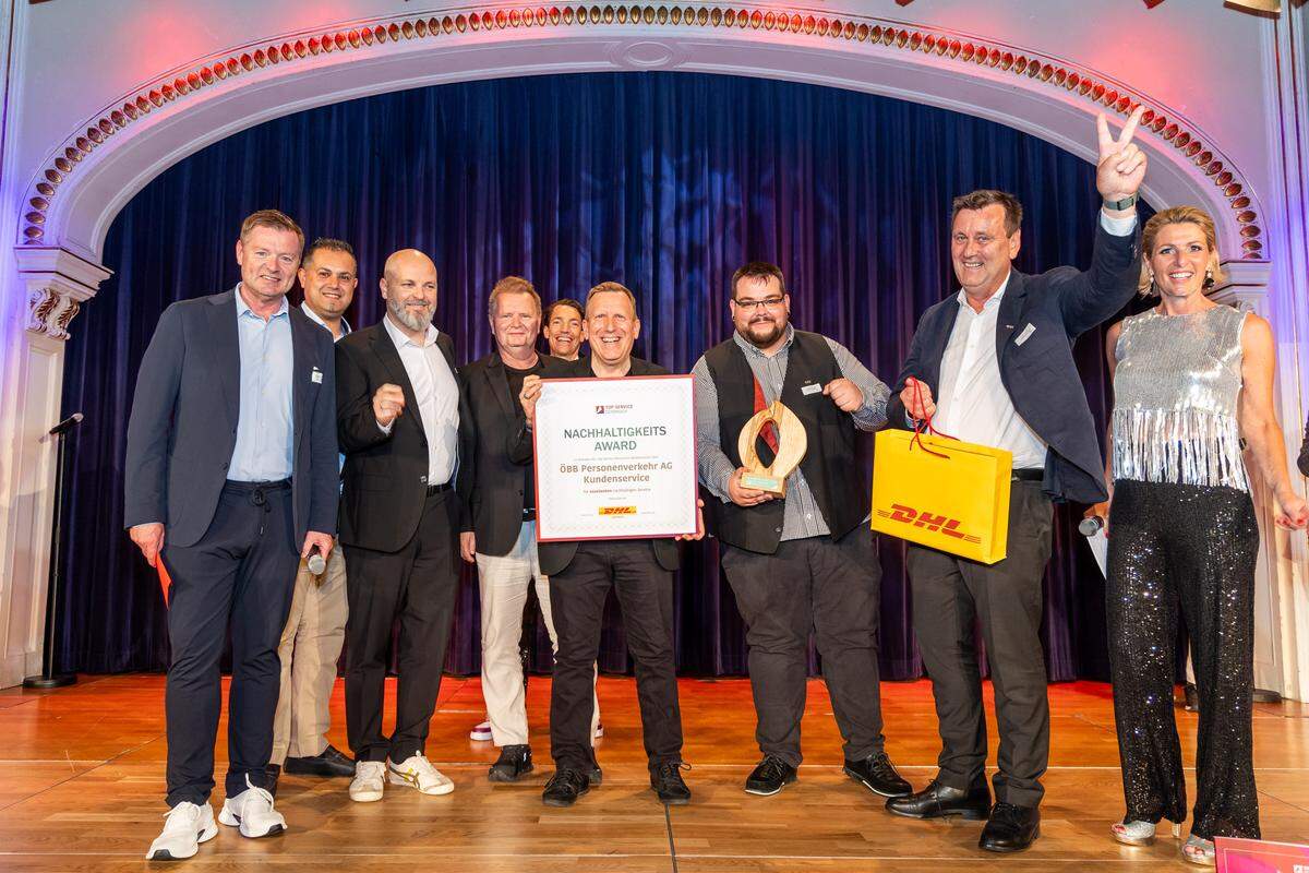Der Nachhaltigkeits-Award ging an die ÖBB Personenverkehr AG.