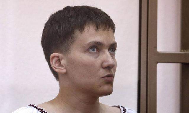 Moskau Prozess gegen ukrainische Pilotin Nadija Sawtschenko ROSTOV ON DON RUSSIA MARCH 3 2016 U