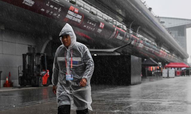 Paddock in Shanghai: Der Formel-1-Zirkus steht vor der Tür. 