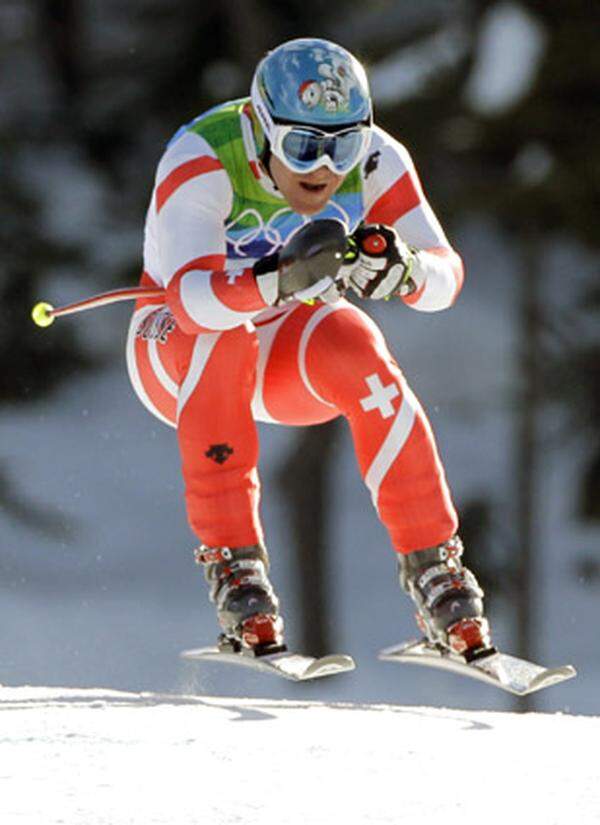 Auch Didier Cuche, immerhin Super-G-Sieger von Kitzbühel, konnte nicht vorne hineinfahren. Er landete noch hinter Janka und seinem zweiten Landsmann Tobias Grünenfelder.