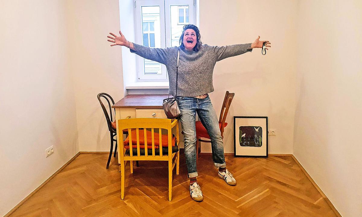 "Hier kann ich das egoistische Arbeitstier sein, das immer schon in mir gesteckt hat": Gertraud Klemm in ihrer Schreibklause.