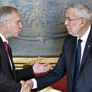 Walter Rosenkranz und Alexander Van der Bellen.