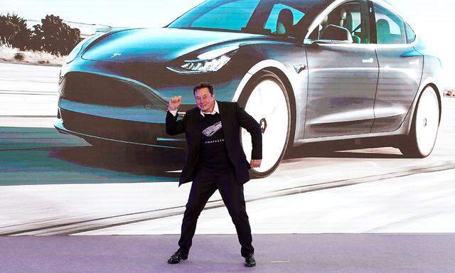Nach den steilen Anstiegen rutschte die Tesla-Aktie kurzfristig in einen Bärenmarkt (Im Bild: Tesla-CEO Elon Musk).