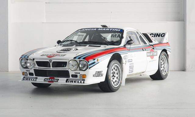 Einen mussten wir ja aus dem Katalog wählen: Lancia 037, Schätzwert zwischen 370.000 und 510.000 Euro.
