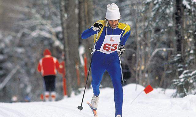 Ein Augenblick Sportgeschichte: Thomas Wassberg am 17. Februar 1980, unterwegs zu Olympiagold über 15 Kilometer im klassischen Stil.