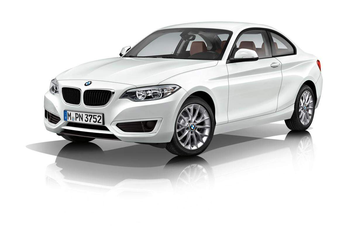 Das 218i-Coupé von BMW hat den geringsten Wertverlust in Euro nach vier Jahren. Neu kostet der BMW 27.650 Euro, der Wertverlust bis 2019 beträgt 11.475 Euro.