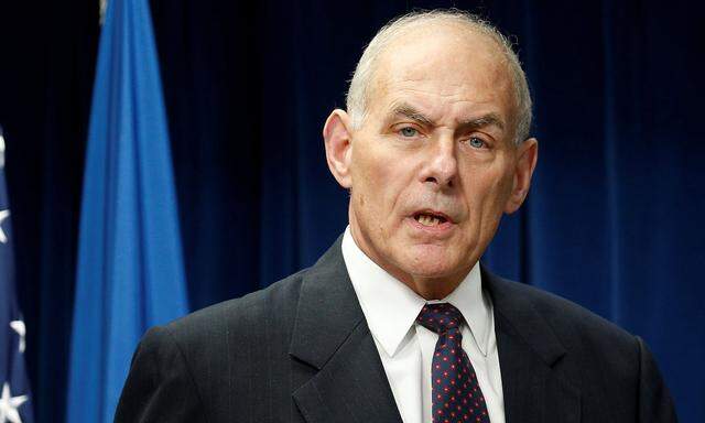 Homeland Security Secretary John Kelly delivers remarks on issues related to visas and travel