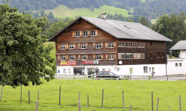 Spar Gesch�ft in Schwarzenberg im Bregenzerwald Vorarlberg PUBLICATIONxINxGERxSUIxAUTxHUNxONLY 1065