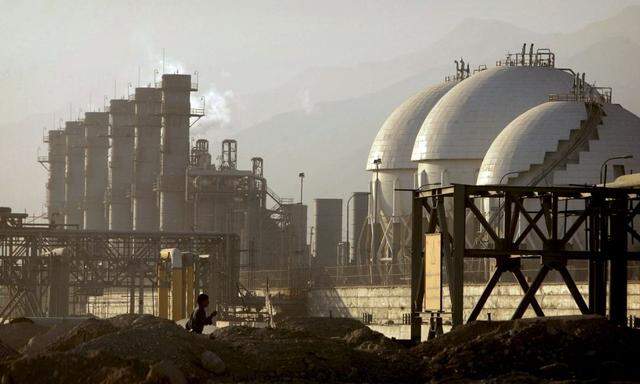 File photo of a view of a petrochemical complex in Assaluyeh seaport
