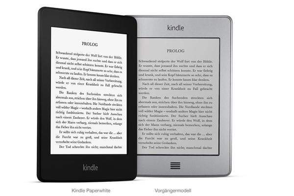 Kindle Paperwhite (15 cm)  Der Kindle Paperwhite ist erst seit rund einem Jahr auf "Amazon.de" verfügbar, liegt aber schon auf Platz 5 der meistverkauften Produkte seit 1998. Mittlerweile ist bereits die zweite Generation des neuen Amazon-E-Readers erschienen.