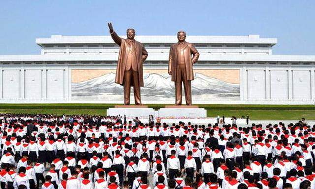 Der Stein des Anstoßes: Ein Massenveranstaltung mit 20.000 Kindern in Nordkorea