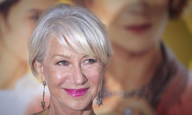 Helen Mirren arrives for the world premiere of her film 'The Hundred-Foot Journey' in the Manhattan borough of New York