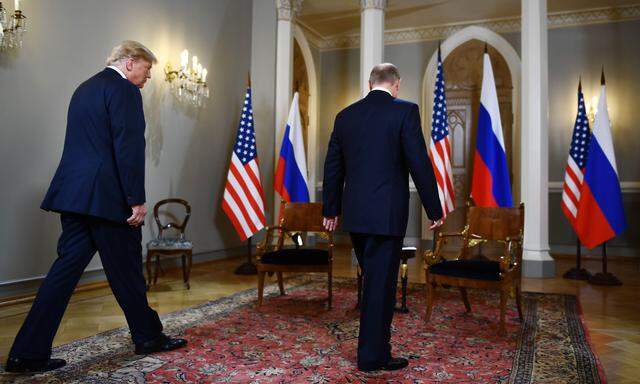Donald Trump und Wladimir Putin in Helsinki im Jahr 2018.
