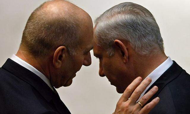 Ehud Olmert (i.) und 